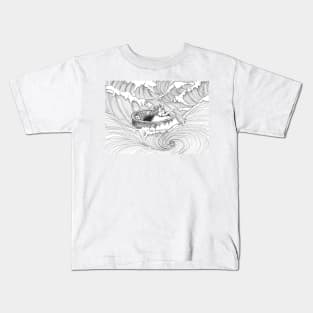 Whirlpool and a Wicker Basket Kids T-Shirt